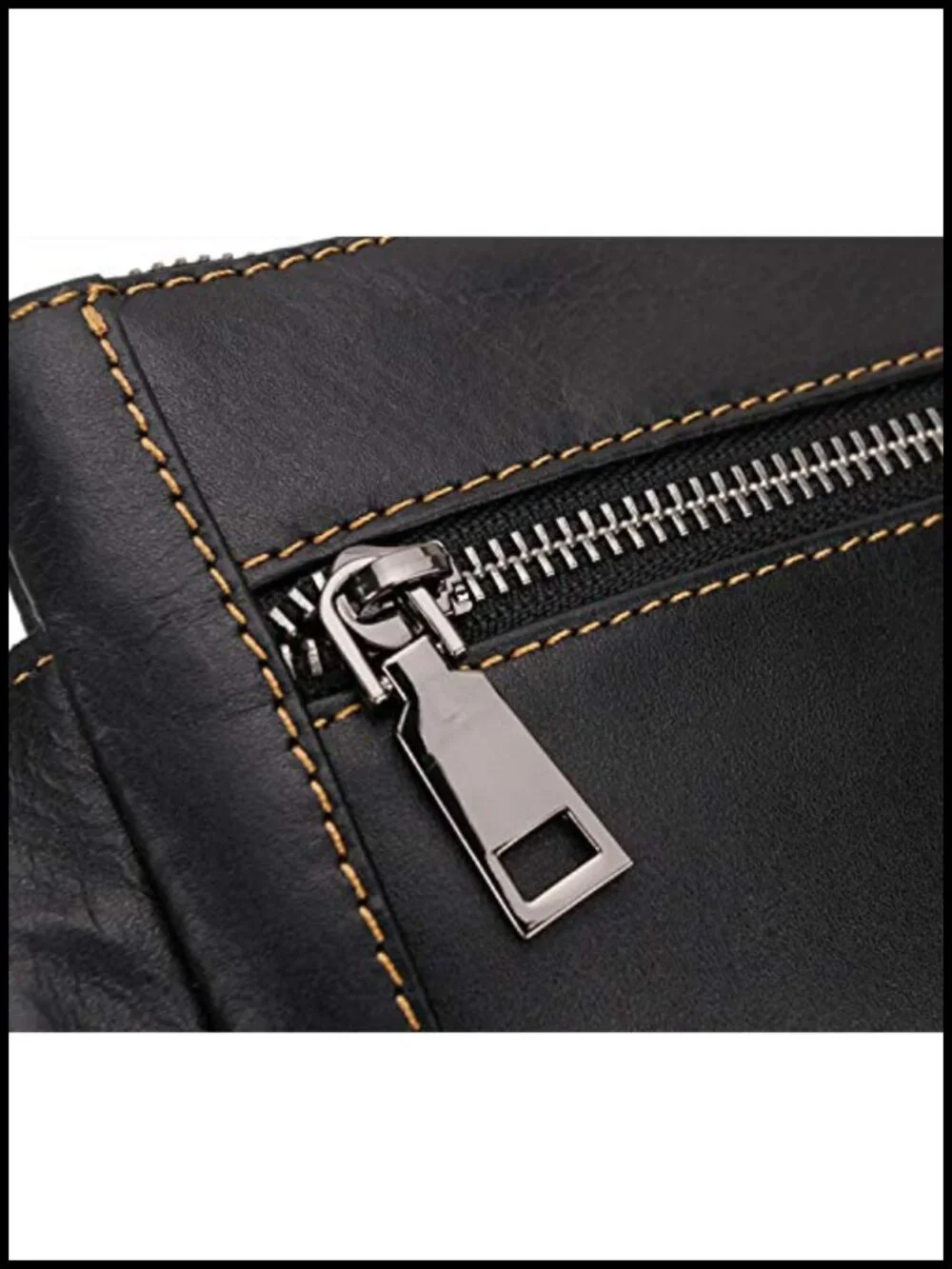 Genuine Leather Waist Pack Messenger Bag Fanny Pack for Travel Running Hiking